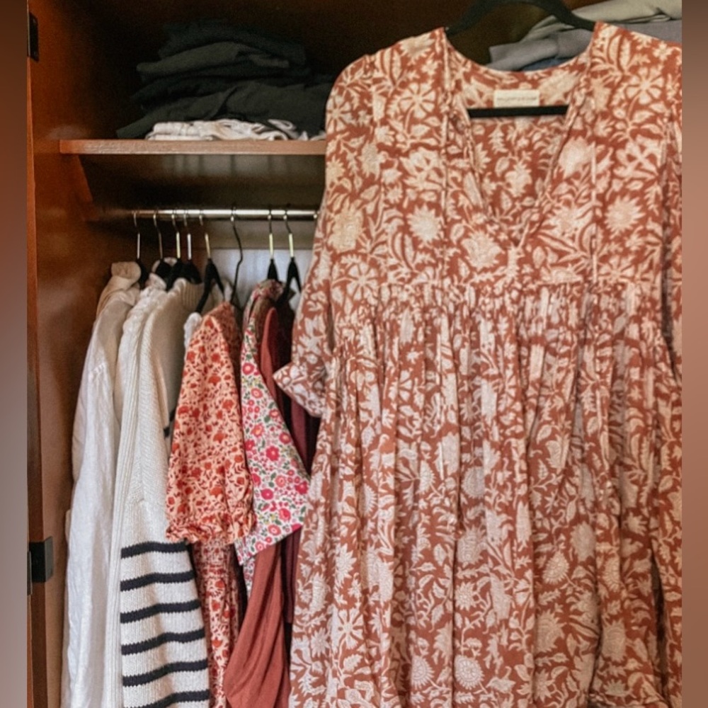 Daughters of India Kyra Mini Dress in Caramel